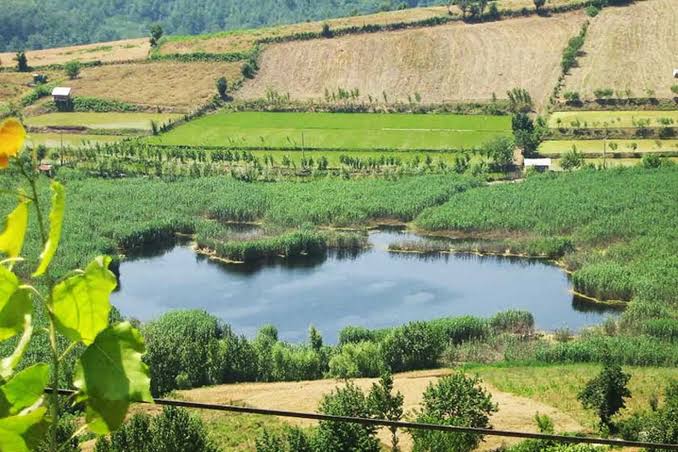 دریاچه-طبیعی-استخرپشت-–-روستای-استخرپشت-–-نکا