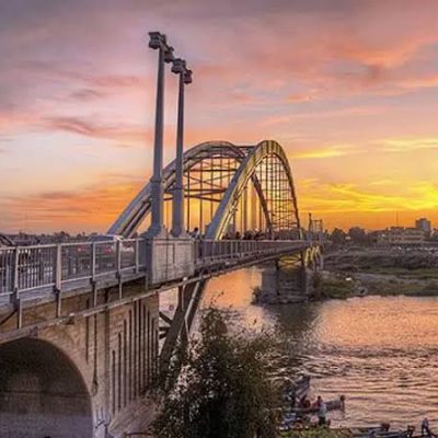 پل-تاریخی-فلزی-فریدون‌کنار-روی-رودخانه-مرز‌رود-–-فریدون‌کنار