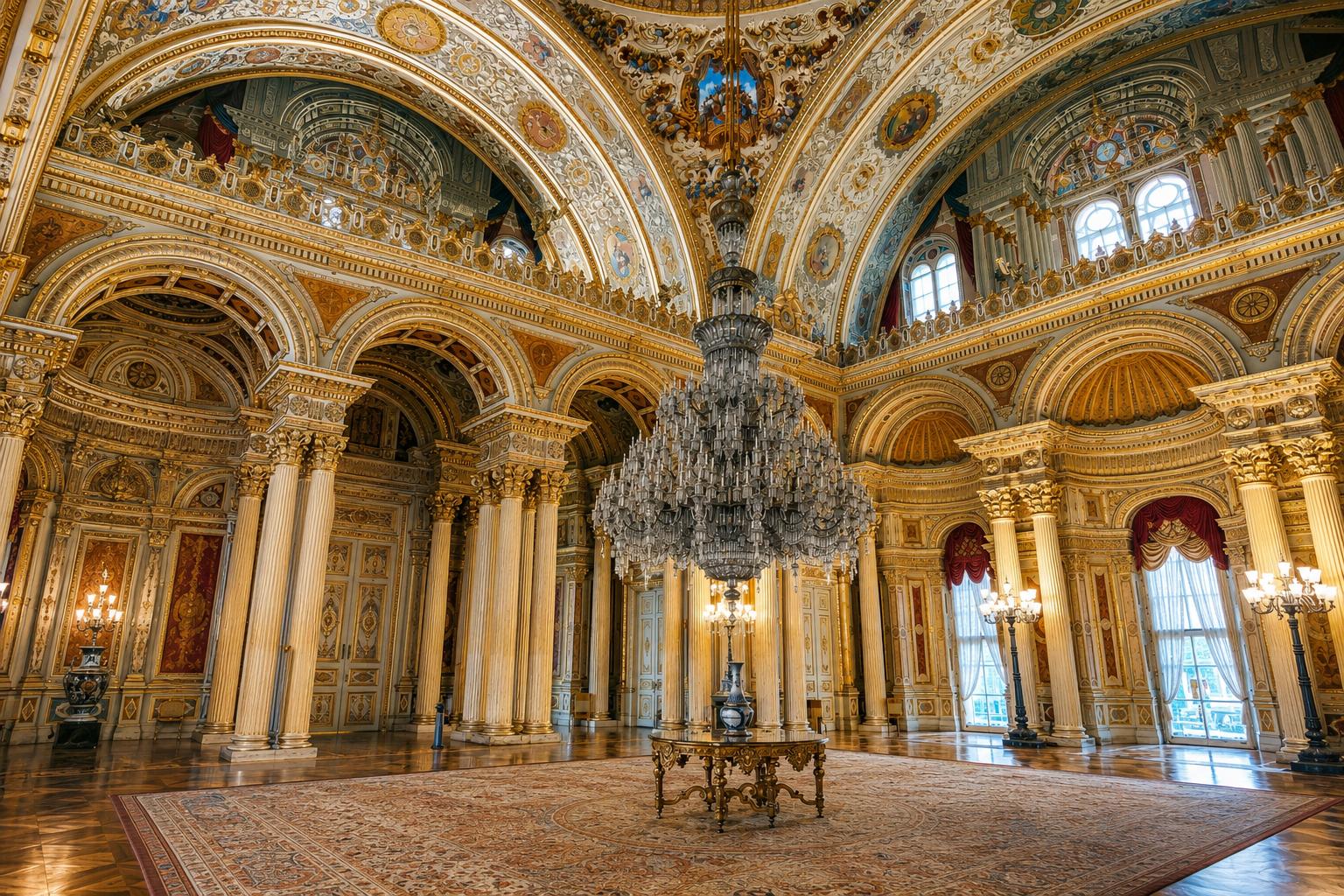کاخ-دولماباغچه-–-استانبول،-منطقه-بشیکتاش-–-Dolmabahce-Sarayi-–-Dolmabahce-Palace-–-ترکیه